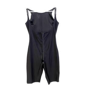 Isavela Second Stage Mid Thigh Compression Bodysuit Black Hooks Adjustable 2X